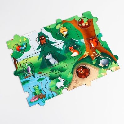 Дидактические игры и материалы. Досочки-пазл по методике Сегена, картинки, арт. 5698327, производитель Лесная мастерская, ISBN 690-0-05698-327-9 № 3