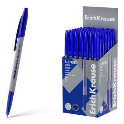 Ручка шариковая Slender Stick Grey 0.7, Super Glide Technology, синяя, арт. 63083, производитель ErichKrause® (Эрих Краузе), ISBN 404-1-48563-083-8 № 1