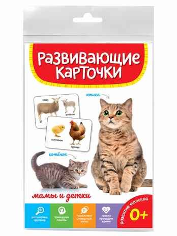 Мамы и детки. Развивающие карточки, производитель Проф-Пресс , ISBN 467-0-15905-286-9 № 1