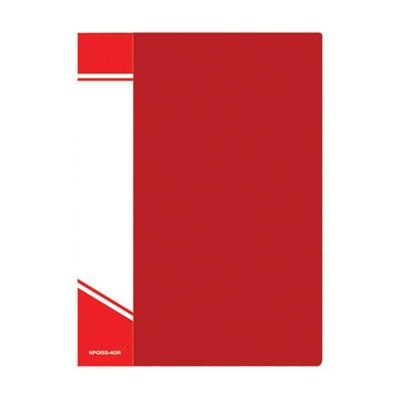 Папка с файлами А4 40 файлов красная, арт. NP0155-40R, производитель ФАРМ, ISBN 460-2-72300-307-6 № 1