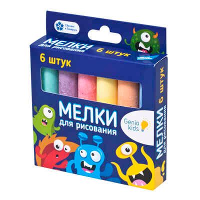 Мелки для рисования, 6 штук, в картонной упаковке, арт. MLB06, производитель Dream Makers (Дрим Мейкерс), ISBN 481-4-72300-499-5 № 1