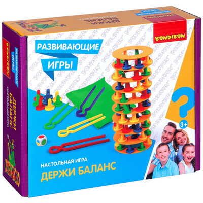 Развивающая настольная игра ДЕРЖИ БАЛАНС , арт. ВВ4506, производитель Bondibon (Бондибон), ISBN 489-5-13604-582-9 № 1
