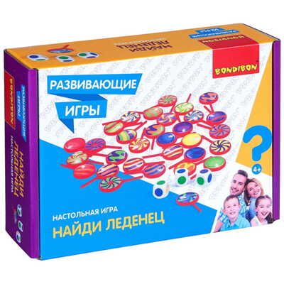 Развивающая настольная игра НАЙДИ ЛЕДЕНЕЦ , арт. ВВ4508, производитель Bondibon (Бондибон), ISBN 489-5-13604-584-3 № 1