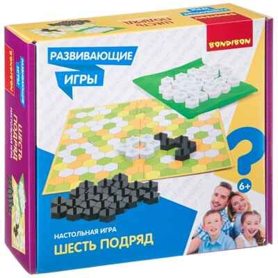 Развивающая настольная игра ШЕСТЬ ПОДРЯД , арт. ВВ4509, производитель Bondibon (Бондибон), ISBN 489-5-13604-585-0 № 1