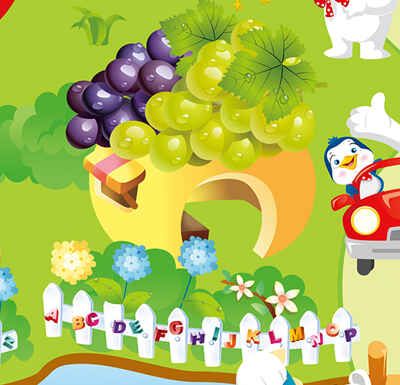 Mambobaby Детский развивающий коврикФруктовый парк, 200х180х0,5, арт. 006ТМ, производитель ToyMart shop, ISBN 463-0-01918-353-9 № 3