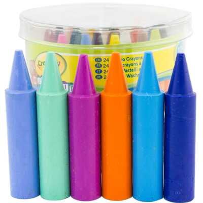 24 восковых мелка для малышей в бочонке, производитель Crayola, ISBN 501-0-06500-784-0 № 4