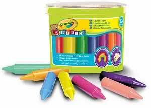 24 восковых мелка для малышей в бочонке, производитель Crayola, ISBN 501-0-06500-784-0 № 1