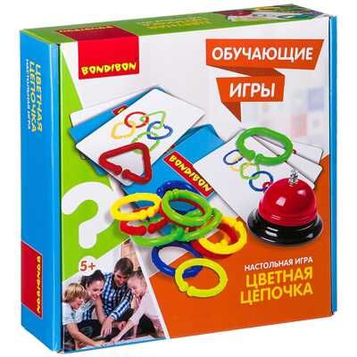 Обучающие игры Bondibon Настольная игра Цветная цепочка, арт. ВВ2417, производитель Bondibon (Бондибон), ISBN 489-5-13602-350-6 № 1