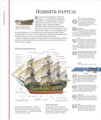 Жизнь на корабле. Чудесные сечения. Стивен Бисти, Ричард Плэтт, производитель Манн, Иванов и Фербер , ISBN 978-5-00117-700-5 № 2