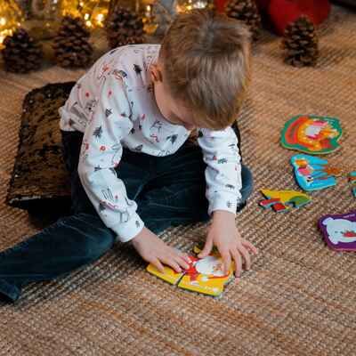 Мягкие пазлы Baby puzzle "Новогодние приключения", производитель Я РАСТУ ТОЙЗ, ISBN 482-0-23476-091-6 № 4
