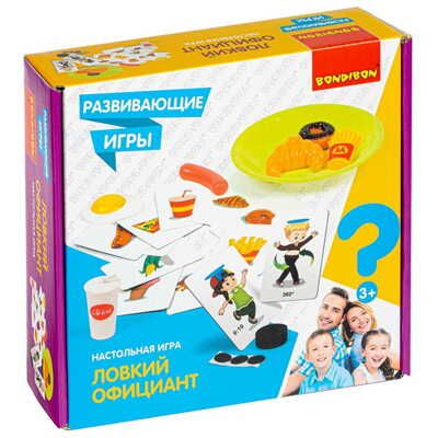 Развивающая активная игра ЛОВКИЙ ОФИЦИАНТ , арт. ВВ4514, производитель Bondibon (Бондибон), ISBN 489-5-13604-591-1 № 1