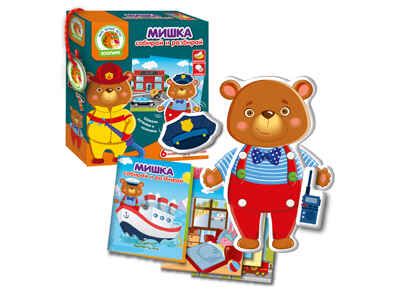 Игра с подвижными деталями "Мишка", производитель Я РАСТУ ТОЙЗ, ISBN 482-0-19505-701-8 № 2