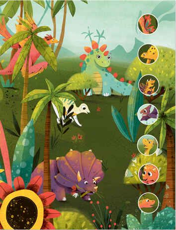 Динозавры (Многоразовые наклейки), производитель МОЗАИКА kids , ISBN 978-5-43152-983-2 № 3