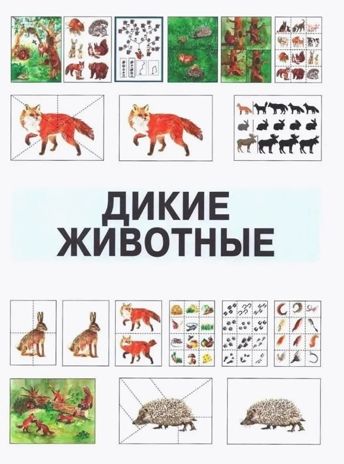 Развитие мыслительной деятельности у детей дошкольного возраста с ОВЗ (4-7 лет). Рабочая тетрадь № 4. Лексическая тема «Дикие животные», производитель Владос, ISBN 978-5-90748-251-7 № 4