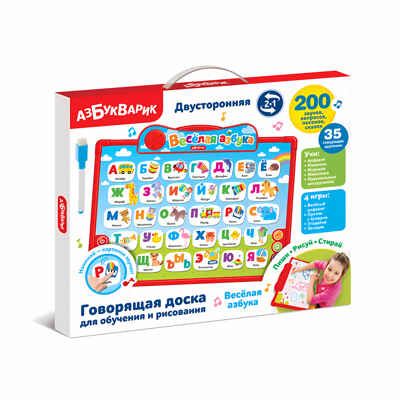 Весёлая азбука. Говорящая доска для обучения и рисования, производитель Азбукварик , ISBN 463-0-02729-301-5 № 4