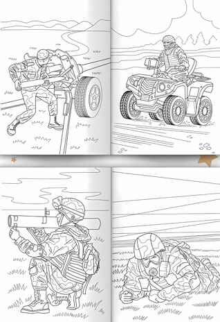 Сухопутные войска. Раскраска с солдатиком, производитель Проф-Пресс , ISBN 978-5-37834-745-2 № 2