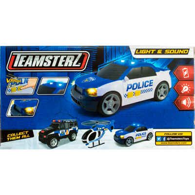 Полицейская машина Teamsterz 25см (свет, звук), арт. 1416839, производитель HTI (ЭйчТиАй), ISBN 505-0-84168-391-2 № 3