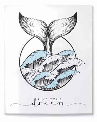 Блокнот позитивного настроения. WHALE JOURNAL, производитель Malamalama (Маламалама), ISBN 465-5-75264-526-7 № 1