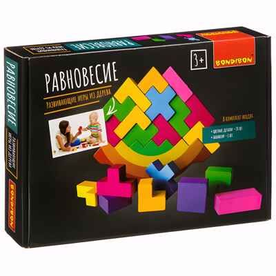 Развивающие игры из дерева Головоломка Игра-балансир «РАВНОВЕСИЕ», BOX 27,6?3,7?19 см , арт. ВВ4187, производитель Bondibon (Бондибон), ISBN 489-5-13604-196-8 № 1