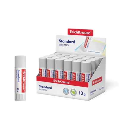 Клей-карандаш Стандарт, 13 г., арт. 48030, производитель ErichKrause® (Эрих Краузе), ISBN 404-1-48548-030-3 № 1