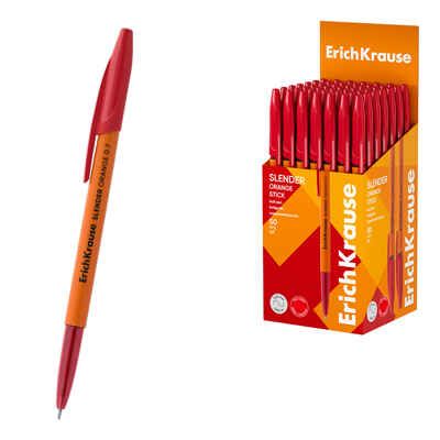 Ручка шариковая Slender Stick Orange 0.7, Super Glide Technology, цвет чернил красный, арт. 63091, производитель ErichKrause® (Эрих Краузе), ISBN 404-1-48563-091-3 № 1