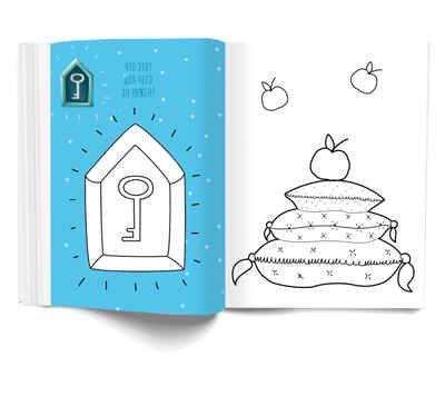 Раскраска с заданиями «Волк и семеро козлят», производитель VoiceBook, ISBN 978-5-95002-584-6 № 4