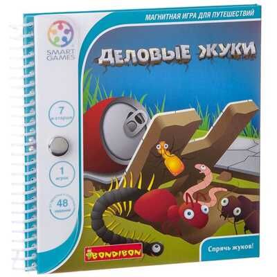 Магнитная игра Bondibon для путешествий, Деловые жуки, арт. ВВ0885, производитель Bondibon (Бондибон), ISBN 489-5-13600-413-0 № 1