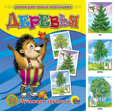 Обучающие карточки "Деревья", производитель Проф-Пресс , ISBN 978-5-37803-081-1 № 1