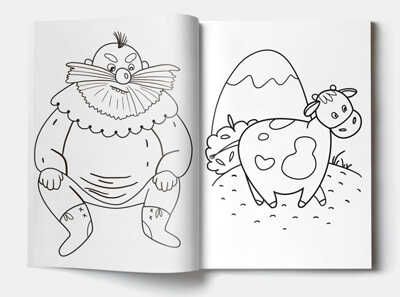 Раскраска «Кот в сапогах» для самых маленьких, производитель VoiceBook, ISBN 978-5-95002-586-0 № 3