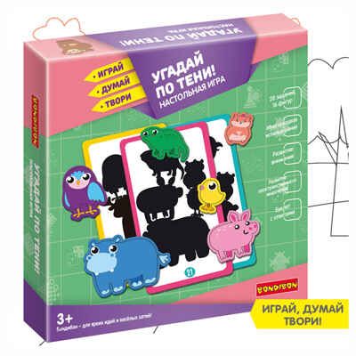 Настольная игра Угадай по тени, арт. ВВ5626, производитель Bondibon (Бондибон), ISBN 489-5-13606-002-0 № 1
