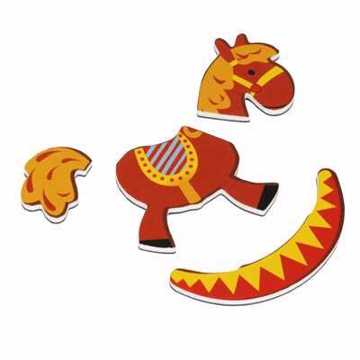 Магнитная игра СЛОЖИ ИГРУШКУ! 28 магнитов, 2 игровых поля Играй Думай Твори , арт. ВВ5189, производитель Bondibon (Бондибон), ISBN 489-5-13605-267-4 № 8