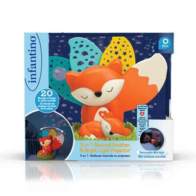 Музыкальный ночник-проектор "Милая лисичка", арт. 202002, производитель Infantino (Инфантино), ISBN 302-1-10502-002-8 № 1