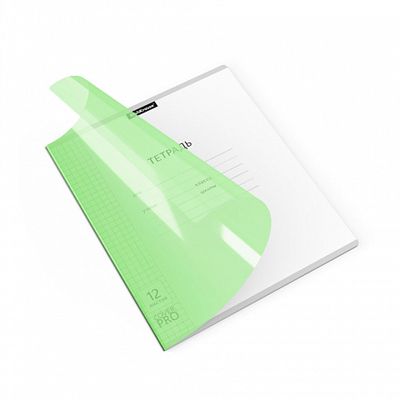 Тетрадь школьная ученическая Классика CoverPrо Neon fizzy, зеленый, А5+, 12 листов, клетка, арт. 56348, производитель ErichKrause® (Эрих Краузе), ISBN 460-1-92156-348-1 № 4