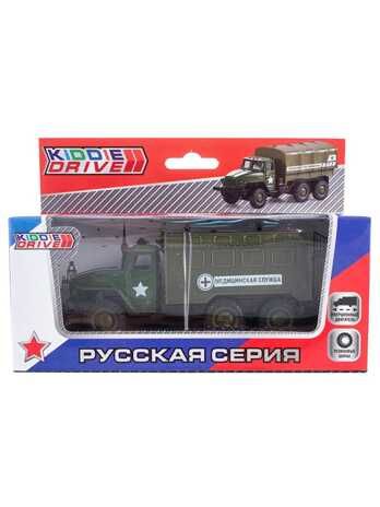 Медицинский военный грузовик, инерционный, арт. 1501190_3, производитель KiddieDrive, ISBN 460-7-80753-494-1 № 2
