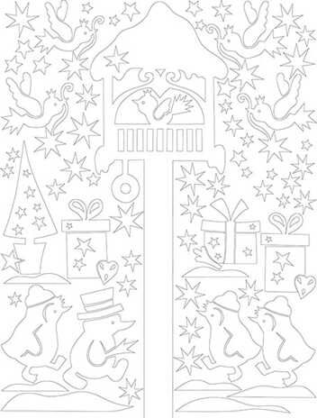 Набор Новогодние вырезалки Новогодняя песенка, производитель АСТ Пресс , ISBN 978-5-46201-868-8 № 3