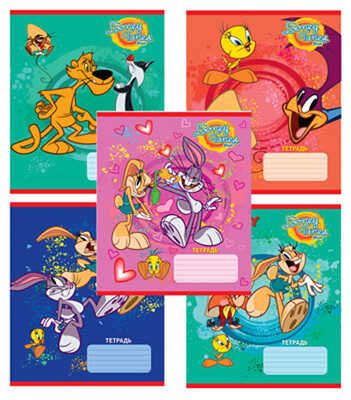 Тетрадь Looney tunes в линейку 18 листов, арт.18тлА5/LT, производитель СервисТорг, ISBN 469-0-44300-808-2 № 1