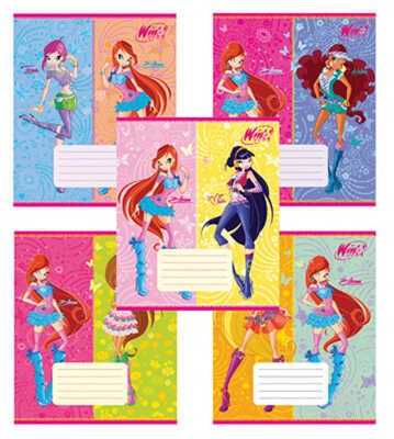 Тетрадь Winx в линейку 24 листа, арт.24тлА5/WFD, производитель СервисТорг, ISBN 469-0-44201-110-6 № 1