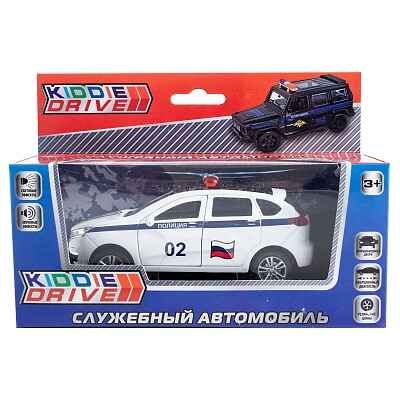 Автомобиль KiddieDrive, белый, инерционный механизм, свет/звук, арт. 1901010_1, производитель KiddieDrive, ISBN 460-7-80753-585-6 № 1