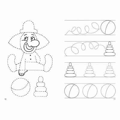 Мои первые прописи (для детей 3-4 лет). Бортникова Е.Ф. Рабочая тетрадь, производитель Литур , ISBN 978-5-97800-429-8 № 3