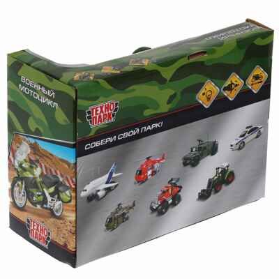 Мотоцикл военный 15 см., арт. MOTOFIG-15PLMIL-GN, производитель Симбат, ISBN 461-0-13673-075-5 № 5