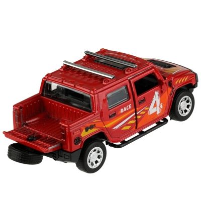 Пикап Hummer H2 красный, 12 см., арт. HUM2PICKUP-12SRT-RD, производитель Симбат, ISBN 468-0-10798-149-3 № 4