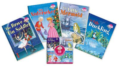 Сборник сказок. Уровень 3. CD + 4 книги (Стойкий оловянный солдатик, Русалочка, Щелкунчик, Гадкий утёнок). Читаем вместе, производитель Айрис-пресс , ISBN 978-5-81127-969-2 № 2