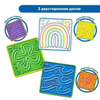 93247 Развивающая игрушка "Сенсорное спокойствие" (графомоторные доски двухсторонние, 3 элемента), производитель Hand2mind, ISBN 84-8-85011-441-2 № 2