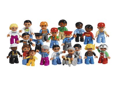 Комплект LEGO 45010 набор Городские жители DUPLO + LEGO 45011 набор «Люди мира», производитель LEGO Education, ISBN 460-0-45908-804-6 № 1