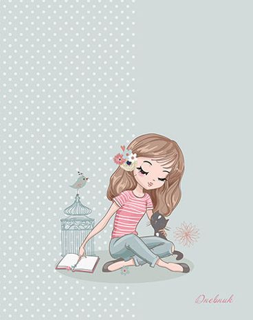 Дневник универс. обл. 7БЦ "Девочка с книгой", арт. С4072-89, производитель Апплика, ISBN 461-0-12183-969-2 № 1