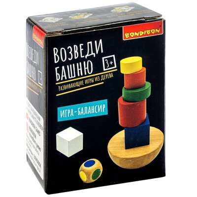 Развивающие игры из дерева игра-балансир Возведи баншю, арт. ВВ4858, производитель Bondibon (Бондибон), ISBN 489-5-13605-033-5 № 1