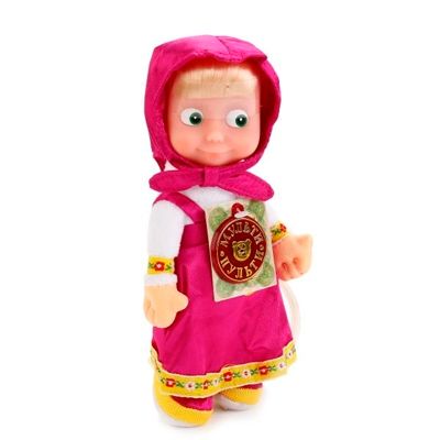 Мягкая игрушка Мульти-пульти Маша пласт. лицо (м/ф Маша и Медведь) муз. чип в пак. 22см, производитель Симбат, ISBN 469-0-59000-902-4 № 6