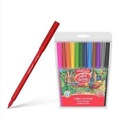 Фломастеры ArtBerry Super Washable 12 цветов, арт. 33050, производитель ErichKrause® (Эрих Краузе), ISBN 404-1-48533-050-9 № 1
