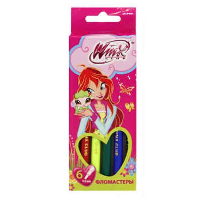 Фломастеры 848-6K/WP _6цв. карт/уп <24Ф> TM Winx (24/480), производитель СервисТорг, ISBN 693-1-28273-051-1 № 1