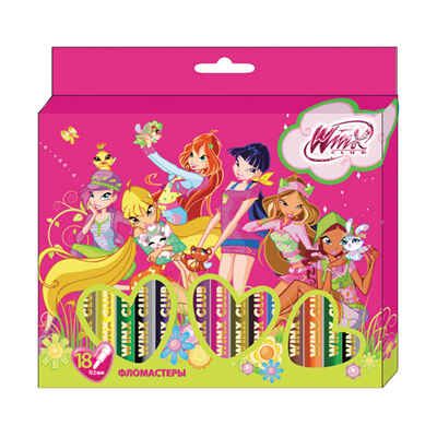 Фломастеры 848-18K/WP 18цв. карт/уп <19Ф> TM Winx (12/144), производитель СервисТорг, ISBN 693-1-28273-091-7 № 1